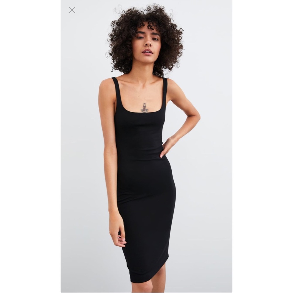 ZARA Basic Slip Dress